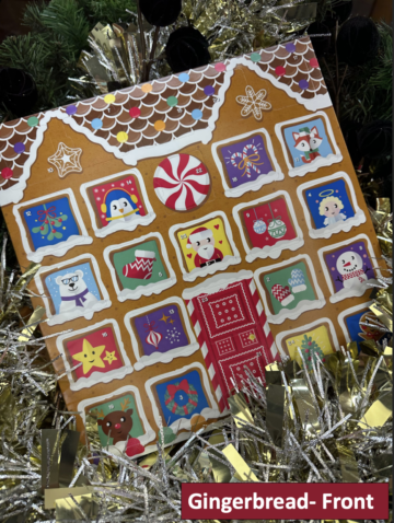 advent calendar gingerbread front