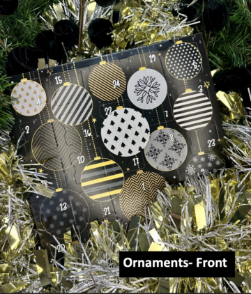 advent calendar ornaments front